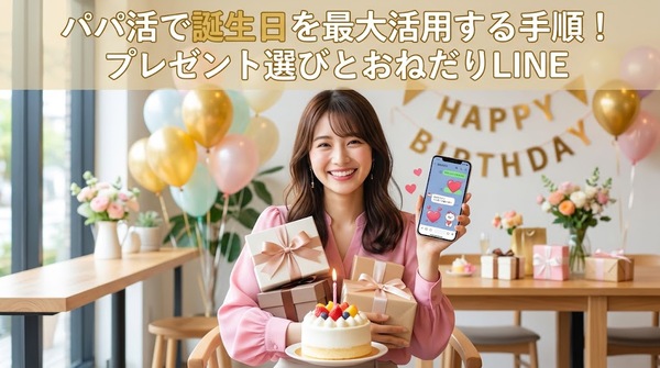 パパ活で誕生日を最大活用する手順!プレゼント選びとおねだりLINE